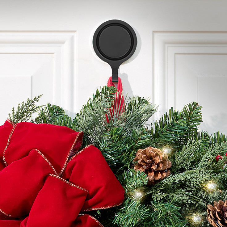 Attract Pinch-Free Magnetic Wreath Hanger - Matte Black 1 Pack