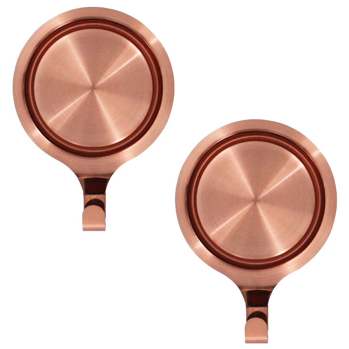 Attract Pinch-Free Magnetic Wreath Hanger - Brushed Copper 2 Pack