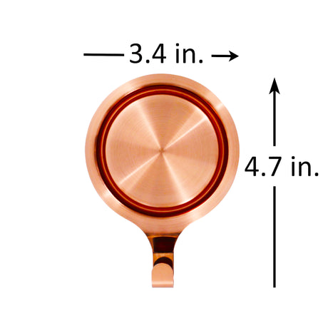 Attract Pinch-Free Magnetic Wreath Hanger - Brushed Copper 2 Pack