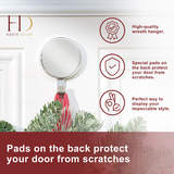 Attract Magnetic Hanger, 2 Pack - Textured Silver