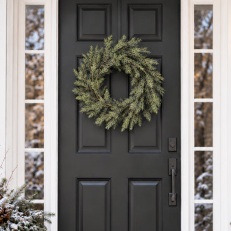 Naturally Soft™ 24 inch Unlit Cypress Wreath