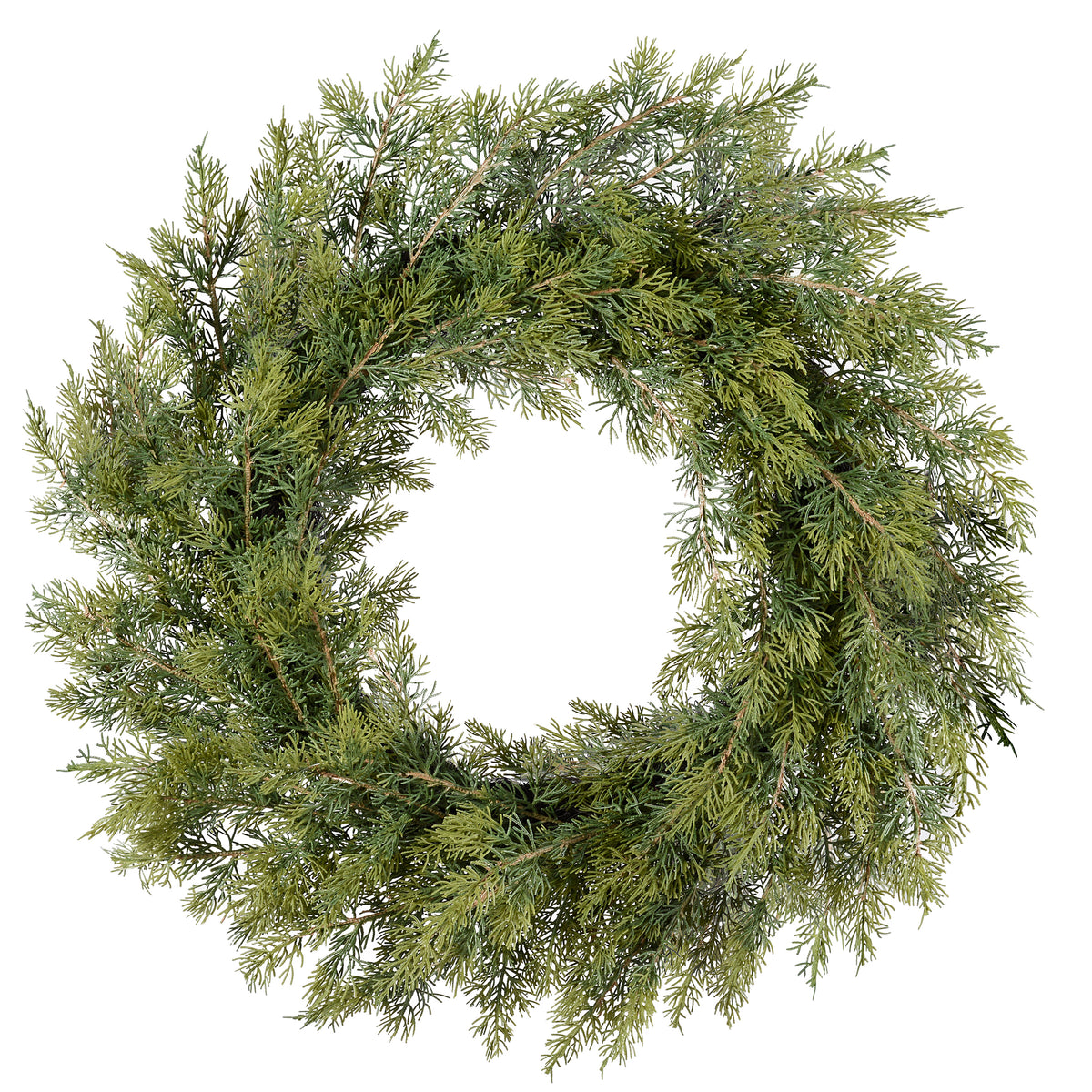 Naturally Soft™ 24 inch Unlit Cypress Wreath