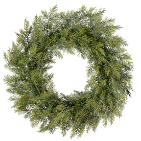 Naturally Soft™ 24 inch Unlit Cypress Wreath