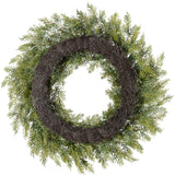 Naturally Soft™ 24 inch Unlit Cypress Wreath