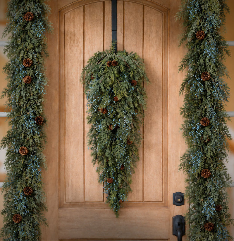 Naturally Soft™ 9 Ft. Unlit Juniper Berry and Pinecone Garland