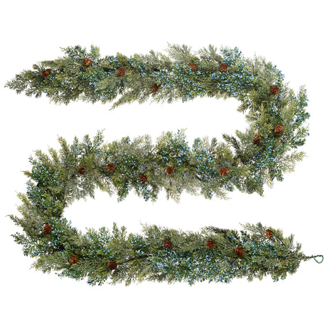 Naturally Soft™ 9 Ft. Unlit Juniper Berry and Pinecone Garland