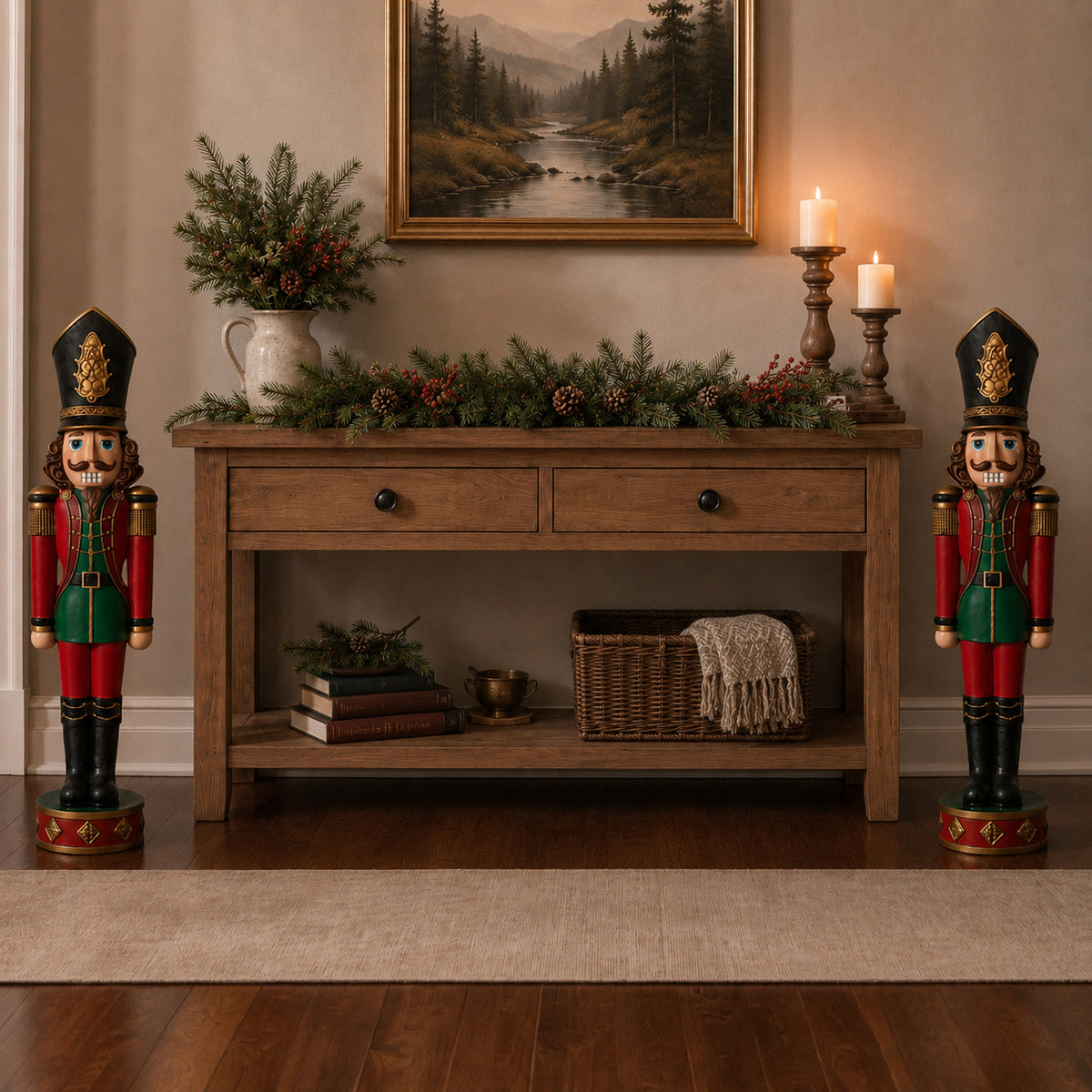 37 Inch Decorative Christmas Nutcracker - Ballet Icons, Red and Green