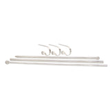 The Original MantleClip Stocking Holder Rod - Silver - Holds Many Stockings