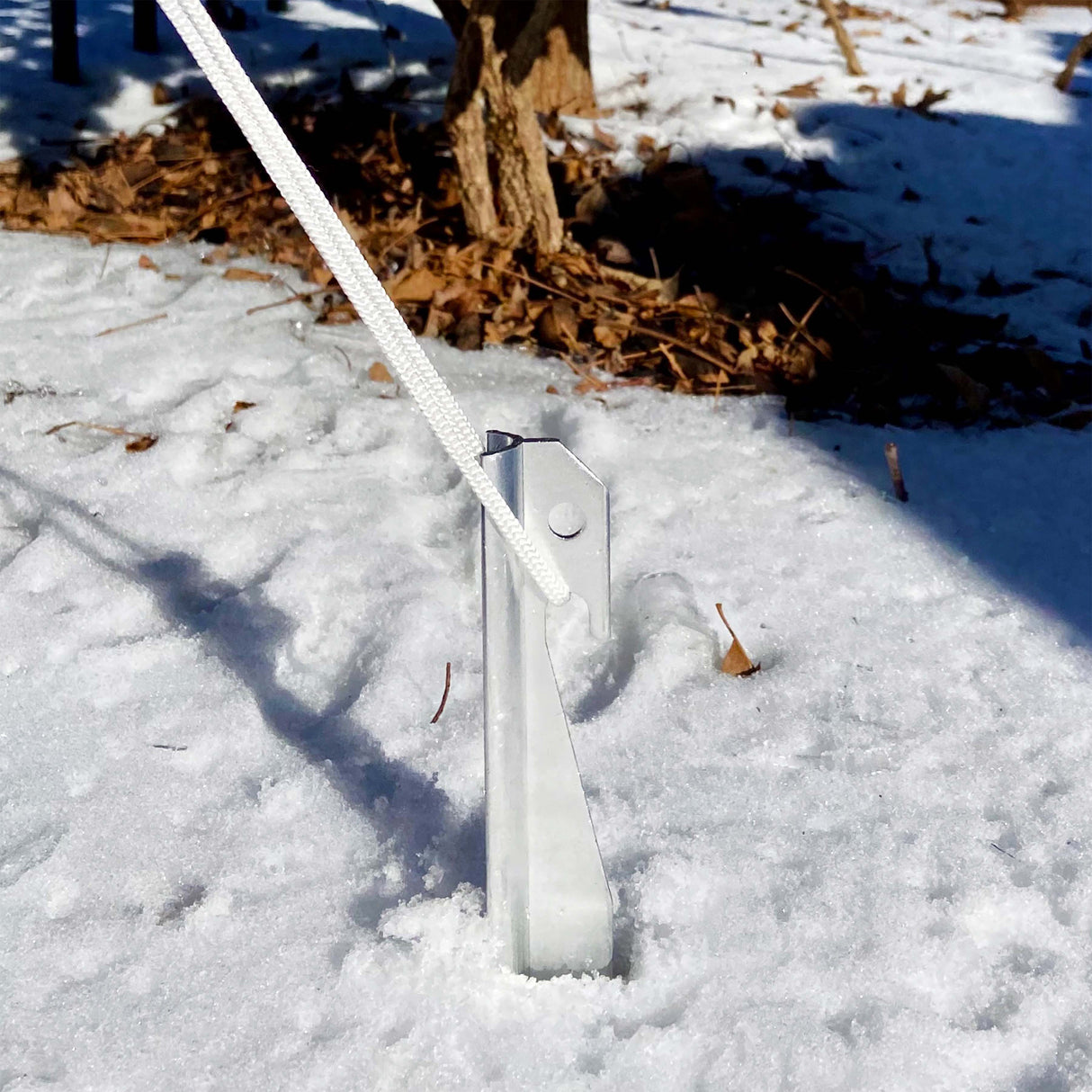 Heavy Duty Metal Anchor Stakes, 10 inch, 6-Pack with 15 ft Rope, for Tents, Lawn Decor and Outdoor Equipment