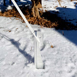 Heavy Duty Metal Anchor Stakes, 10 inch, 6-Pack with 15 ft Rope, for Tents, Lawn Decor and Outdoor Equipment