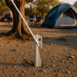 Heavy Duty Metal Anchor Stakes, 10 inch, 6-Pack with 15 ft Rope, for Tents, Lawn Decor and Outdoor Equipment