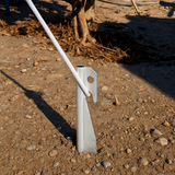 Heavy Duty Metal Anchor Stakes, 10 inch, 6-Pack with 15 ft Rope, for Tents, Lawn Decor and Outdoor Equipment