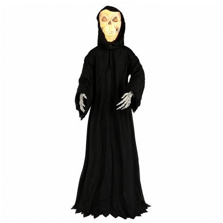 Tree Huggerz 8 Foot Tall Halloween Skeleton in Black Robe