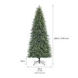 9 Foot Queensbury Fir with 2700 Cluster 8-Function LED lights, including Twinkle - Extra Tall Christmas Tree with Easy-Shape Branches