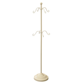 Adapt?äó Adjustable Christmas Stocking Tree Stand - Black Or Ivory White - Up To 8 Hooks