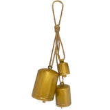 Group of 3 Hanging Jingle Bells Assorted Sizes and Colors