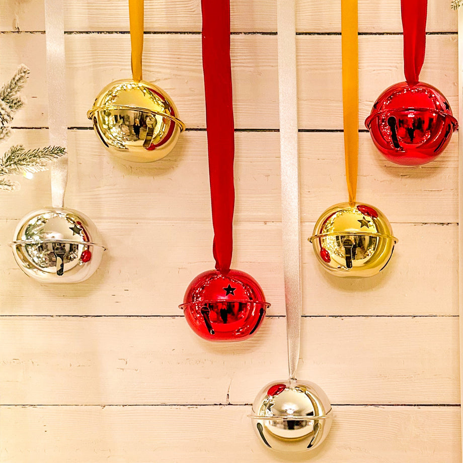 Adapt Nesting Jingle Bells 120 mm (4.7 inch) - Gold, Silver, Red