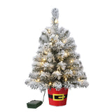 Christmas Tree - Night Night?äó Tree In Red Metal Santa Belt Pot - Unique Night Light 20 Inch Christmas Tree With 4 Brightness Settings And Auto TimerNight Night?äó Trees