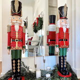 Decorative Nutcrackers - 48 Inch Classic Red/Green Christmas Nutcracker