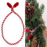 Decorative Twist Ties 6 Pack - Red/White