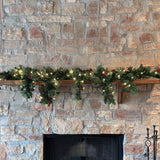 Garland - 6 Foot Christmas Pre-lit Mantel Swag