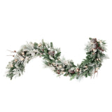 Garland - 6 Foot Snowfall Creek Pre-lit  Christmas Garland