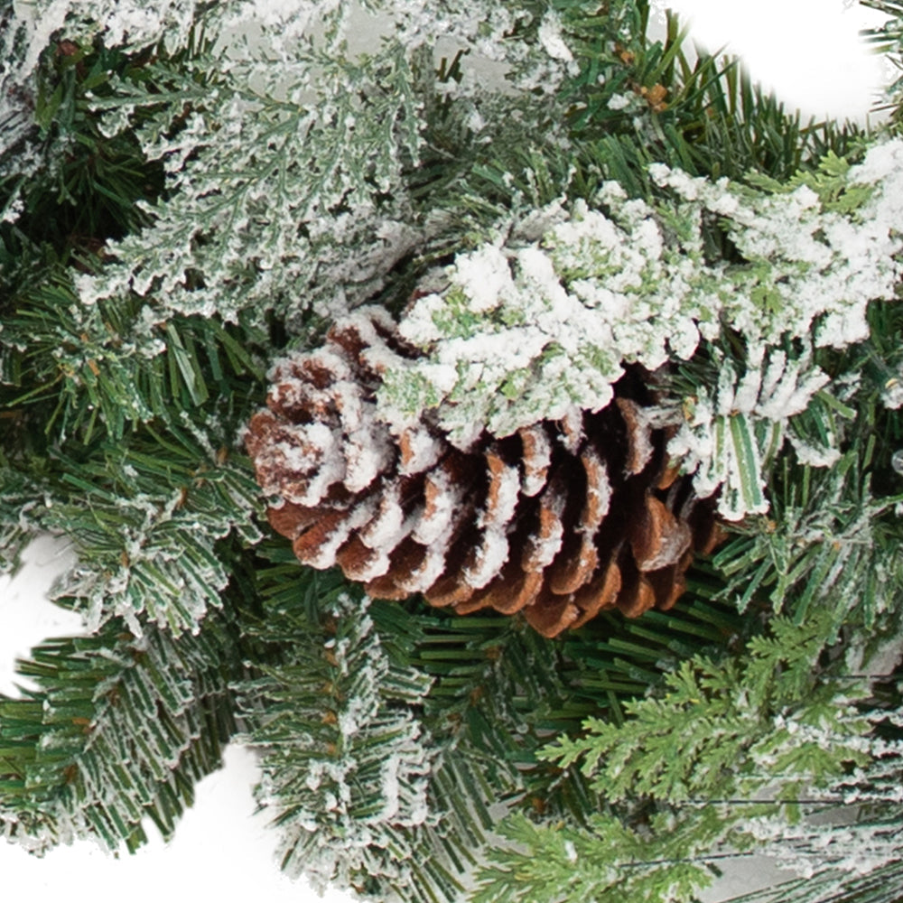 Foot Snowfall Creek Pre-lit Christmas Garland – Haute Decor