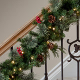 Garland - 9 Foot Classic Pre-lit Christmas Garland