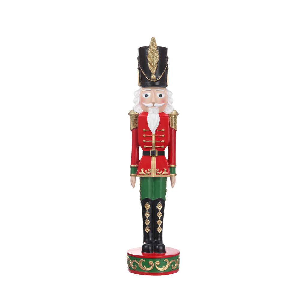 Indoor Decor - 13 Inch Classic Red And Green Christmas Nutcracker