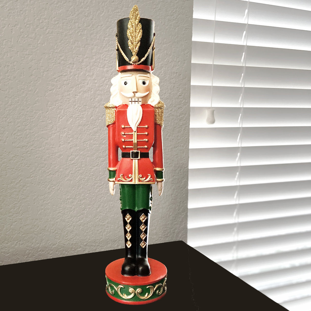 Indoor Decor - 13 Inch Classic Red And Green Christmas Nutcracker