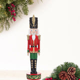 Indoor Decor - 13 Inch Classic Red And Green Christmas Nutcracker