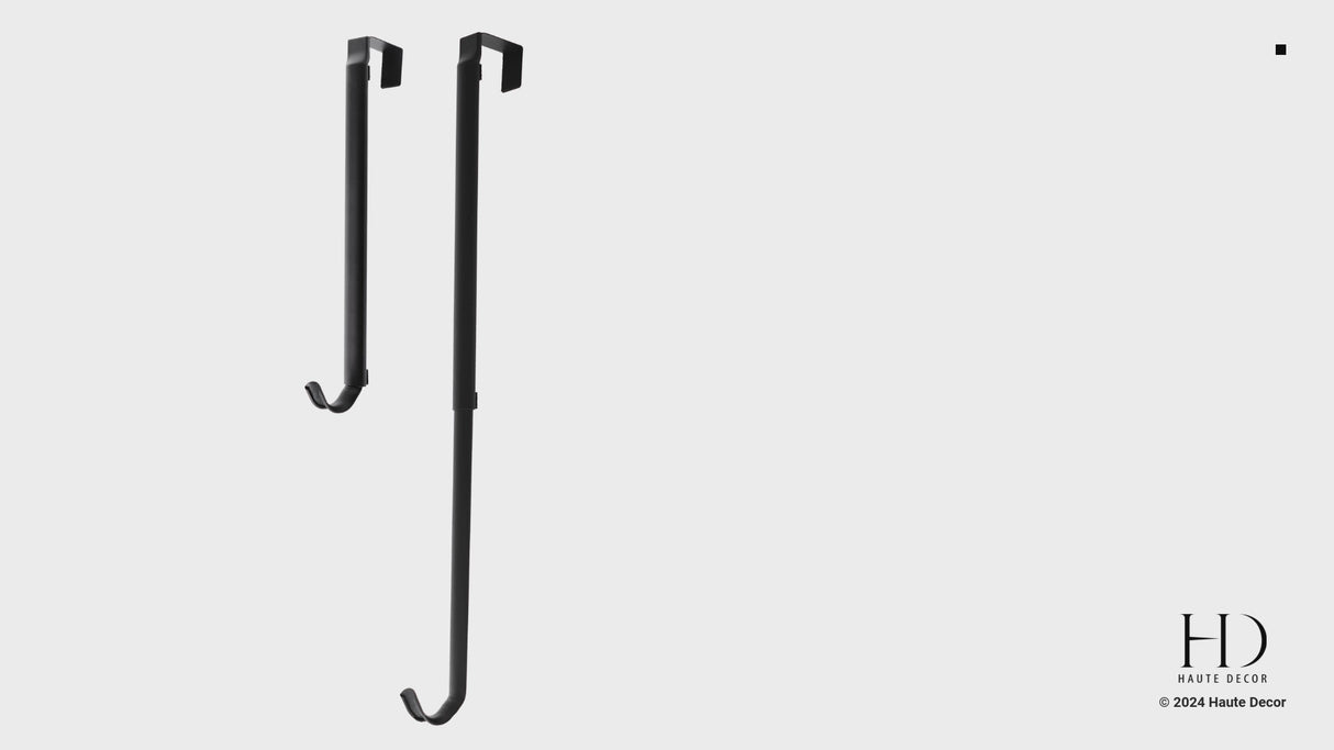Premium Adjustable Length Wreath Hanger 30 Pound Capacity - 5 Finishes Available