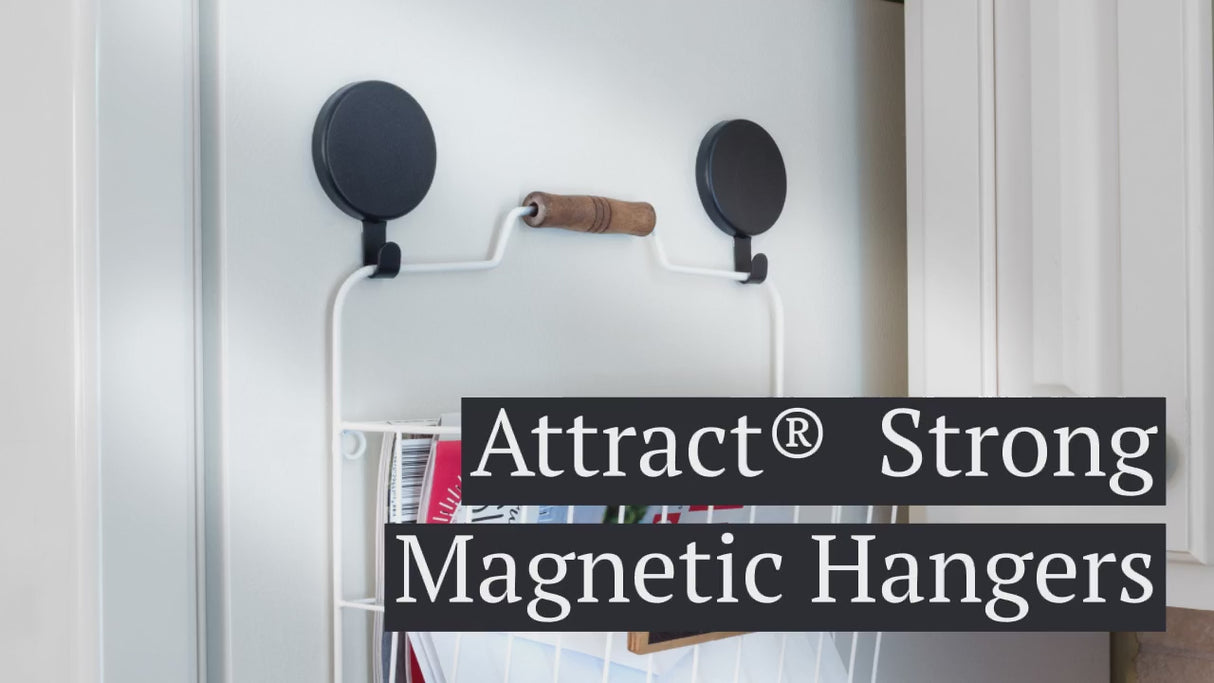 Attract Magnetic Hanger, 2 Pack - Matte Black