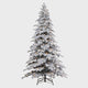 7 Ft. Holland Snow PE Fir Tree with Warm White T5 LED Lights, Foot Pedal & Quick Shape