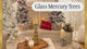 14 Inch Lighted Mercury Glass Christmas Tree (Gold or Silver)