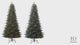 7.5 Ft. Tall Queensbury PE Fir Christmas Tree with 8 Function LED Lights, Instant Shape Memory Wire, and Foot Pedal Control