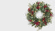 Haute Decor 24 Inch Holly Pine Pre-Lit Christmas Wreath - Pine Wreath with Lush Holly, Berries, and Pinecones