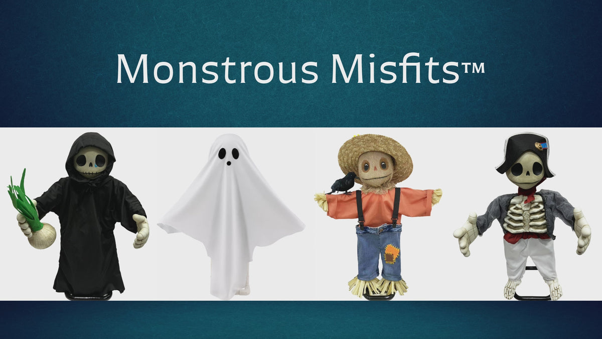 Monstrous Misfits 24 Inch Halloween Decoration - 4 Cute Characters Available