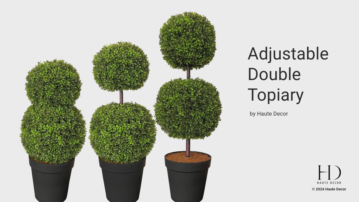 Artificial Adjustable Boxwood Topiary - Made from 100% Recycled Plastic