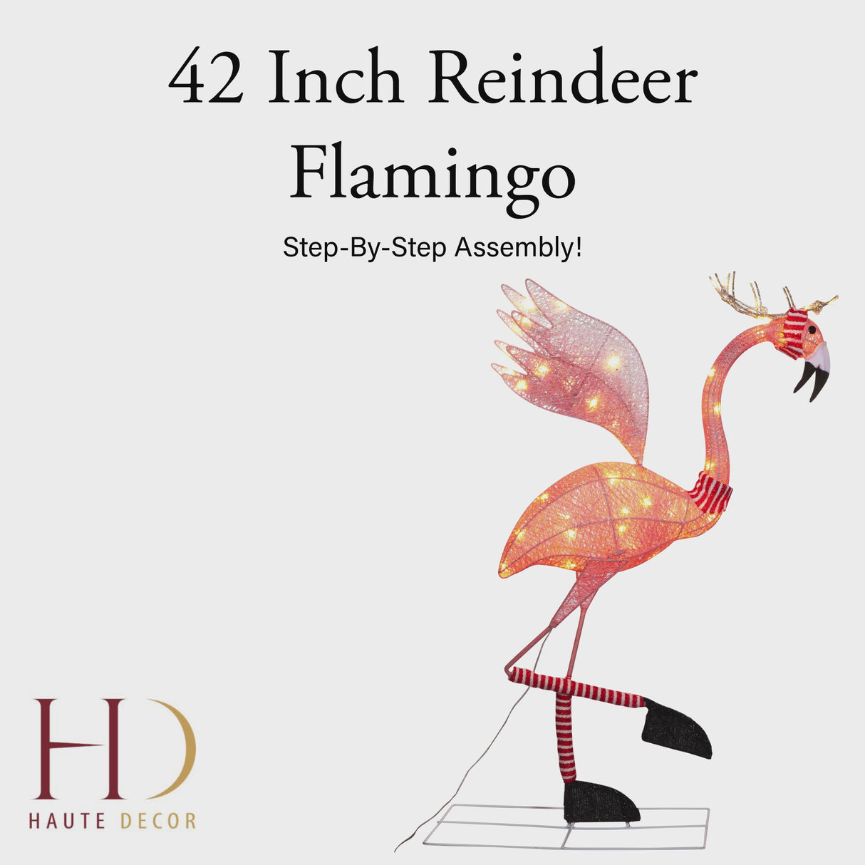 42 Inch Reindeer Flamingo