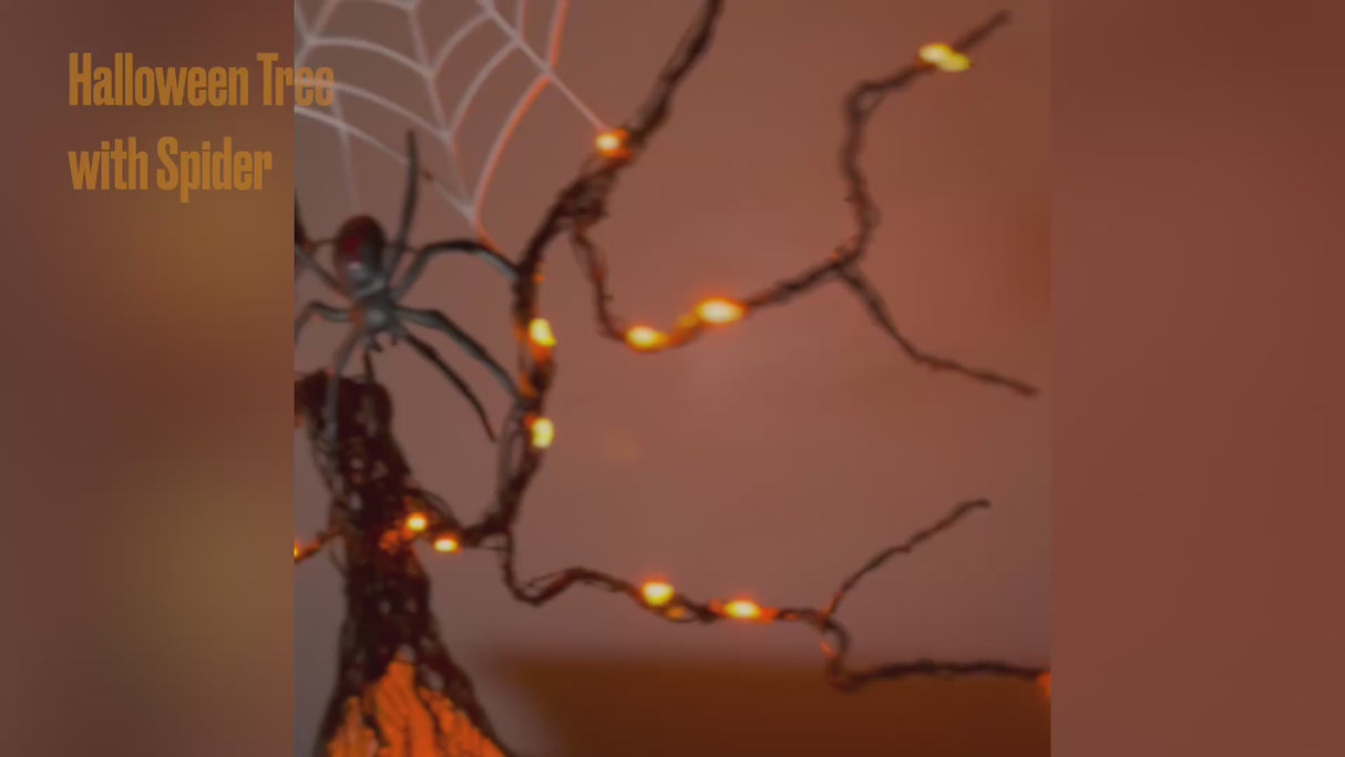 Halloween Tree with Spider