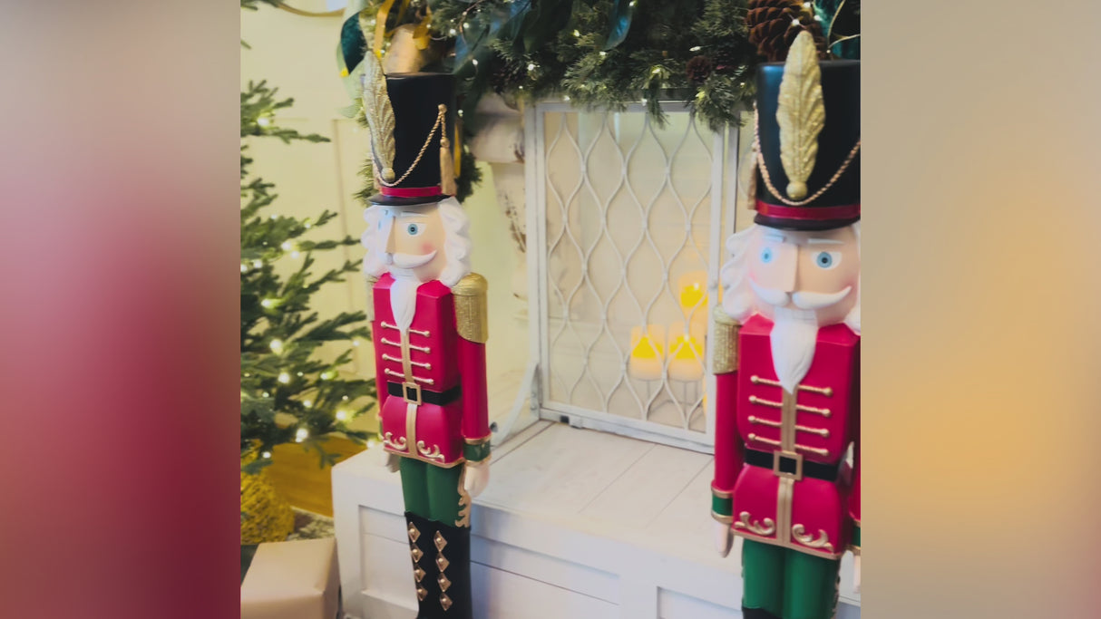 48 Inch Tall Classic Red/Green Christmas Nutcracker