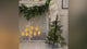 30 Inch Prelit Fraser Fir Potted Tree in Wooden Pot