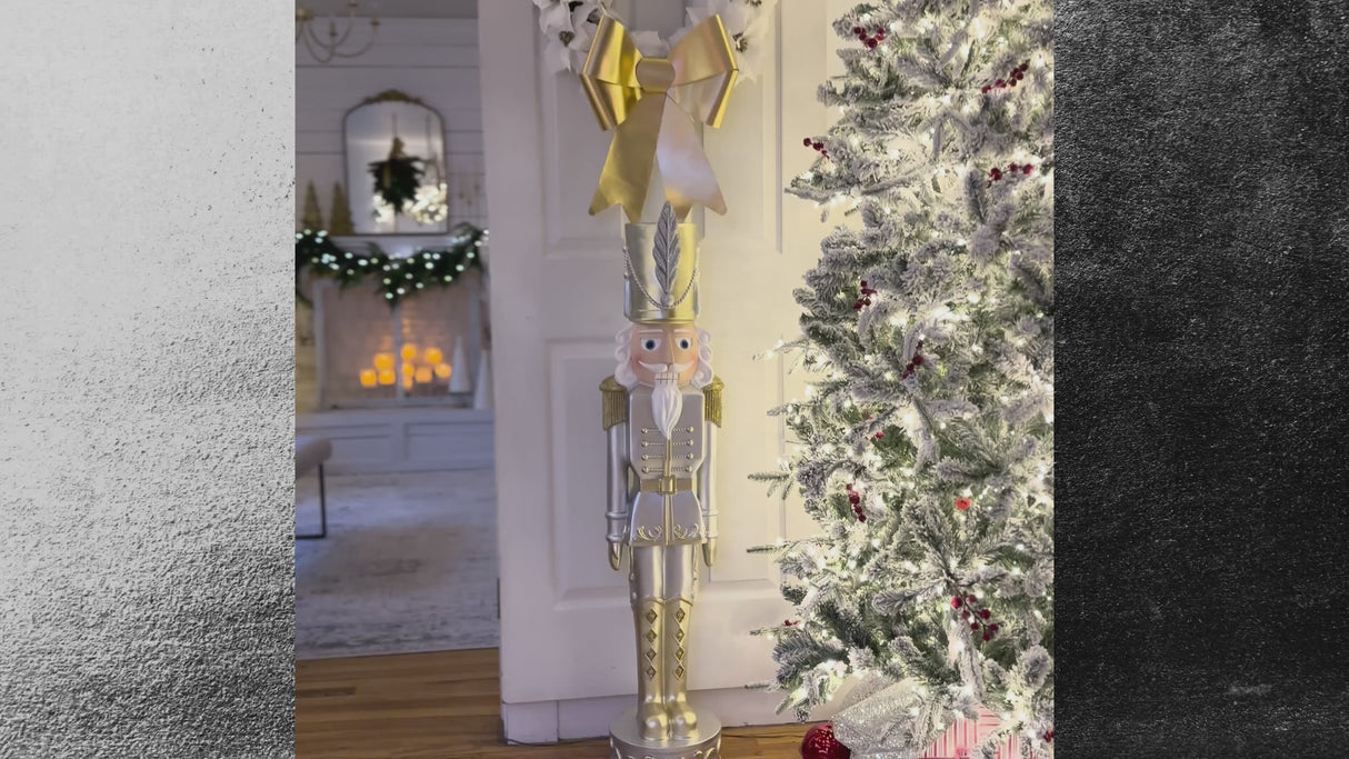 Gold and Silver Christmas Nutcracker (2 Sizes Available)