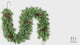 Haute Decor 6 Foot Cashmere Christmas Garland with 50 Warm White LED Lights