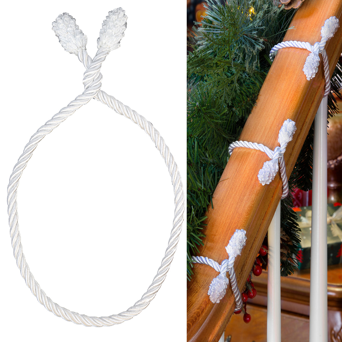 Decorative Twist Ties 6 Pack - White – Haute Decor