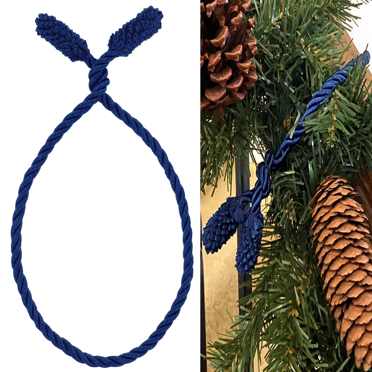 Decorative Twist Ties 6 Pack - Blue
