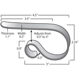 Stocking Holder - The Original MantleClip® Stocking Holder - Glimmer Silver