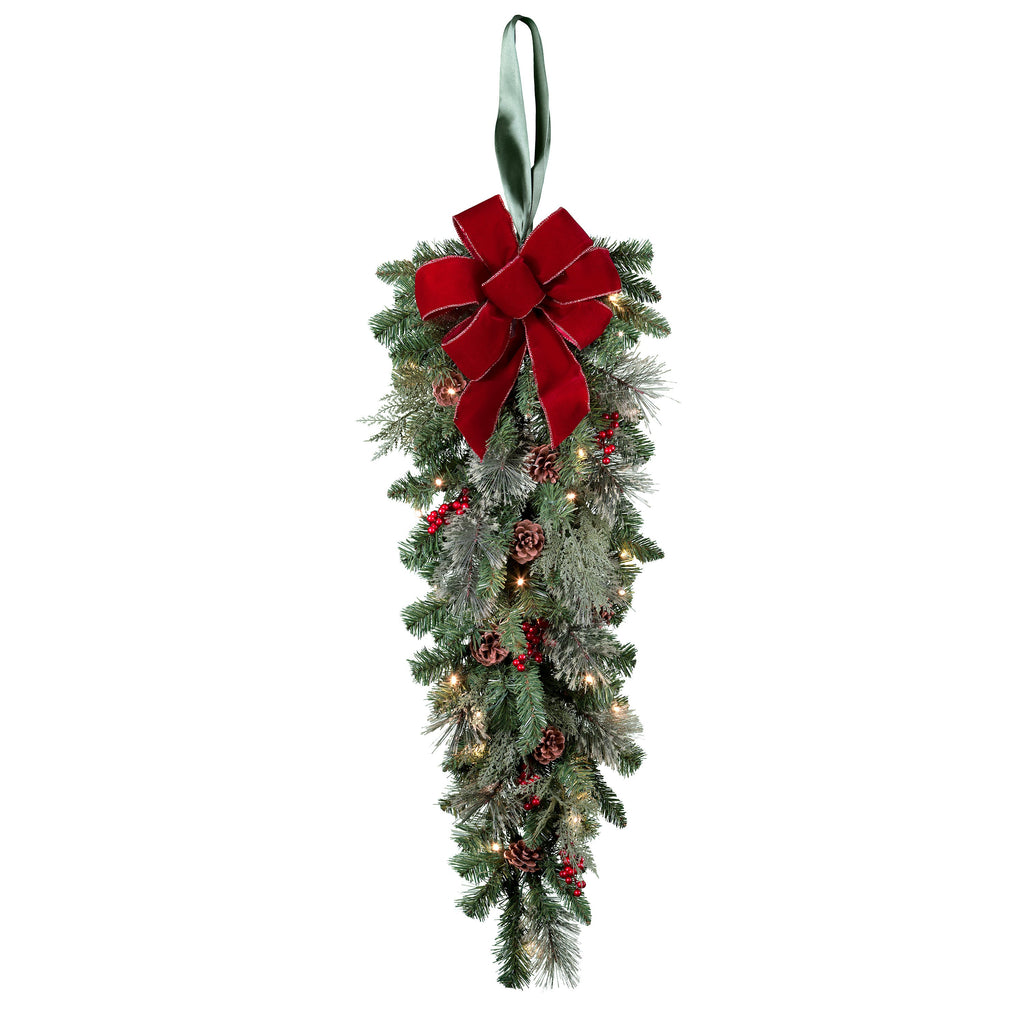 Swags - 3 Foot Classic Pre-lit Christmas Swag