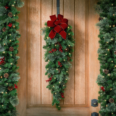 Swags - 3 Foot Classic Pre-lit Christmas Swag